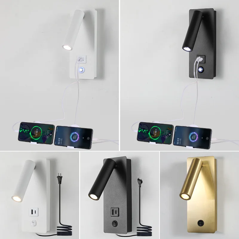 New Simple LED Wall Lamp Bedroom Bedside Touch Reading Lamp Living Room Study Rotatable USB Wall Lamp
New Simple LED Wall Lamp Bedroom Bedside Touch Reading Lamp Living Room Study Rotatable USB Wall Lamp