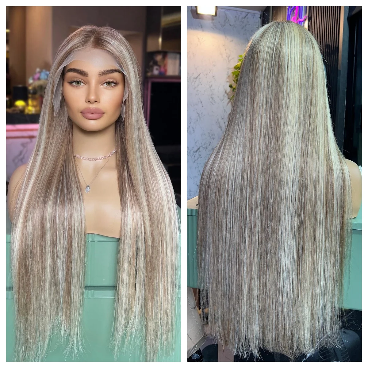 New Lace Front Glueless Wig Highlight Light Brown Long Silky Straight Women’s Wig 180% Density Daily Use For Women
New Lace Front Glueless Wig Highlight Light Brown Long Silky Straight Women’s Wig 180% Density Daily Use For Women