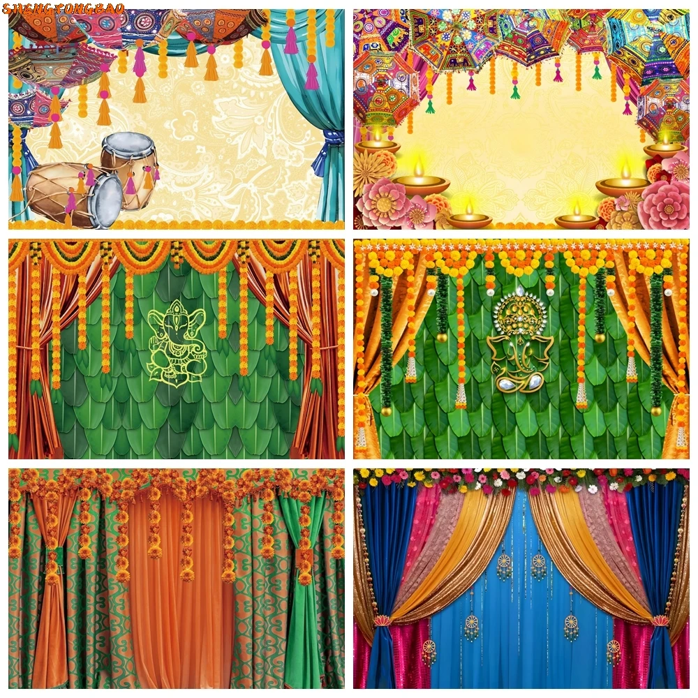 India Pooja Traditional Party Backdrop Marigold Green Banana Leaves Chatiya Ganesh Puja Ganpati Wedding Decor Photo Background
India Pooja Traditional Party Backdrop Marigold Green Banana Leaves Chatiya Ganesh Puja Ganpati Wedding Decor Photo Background