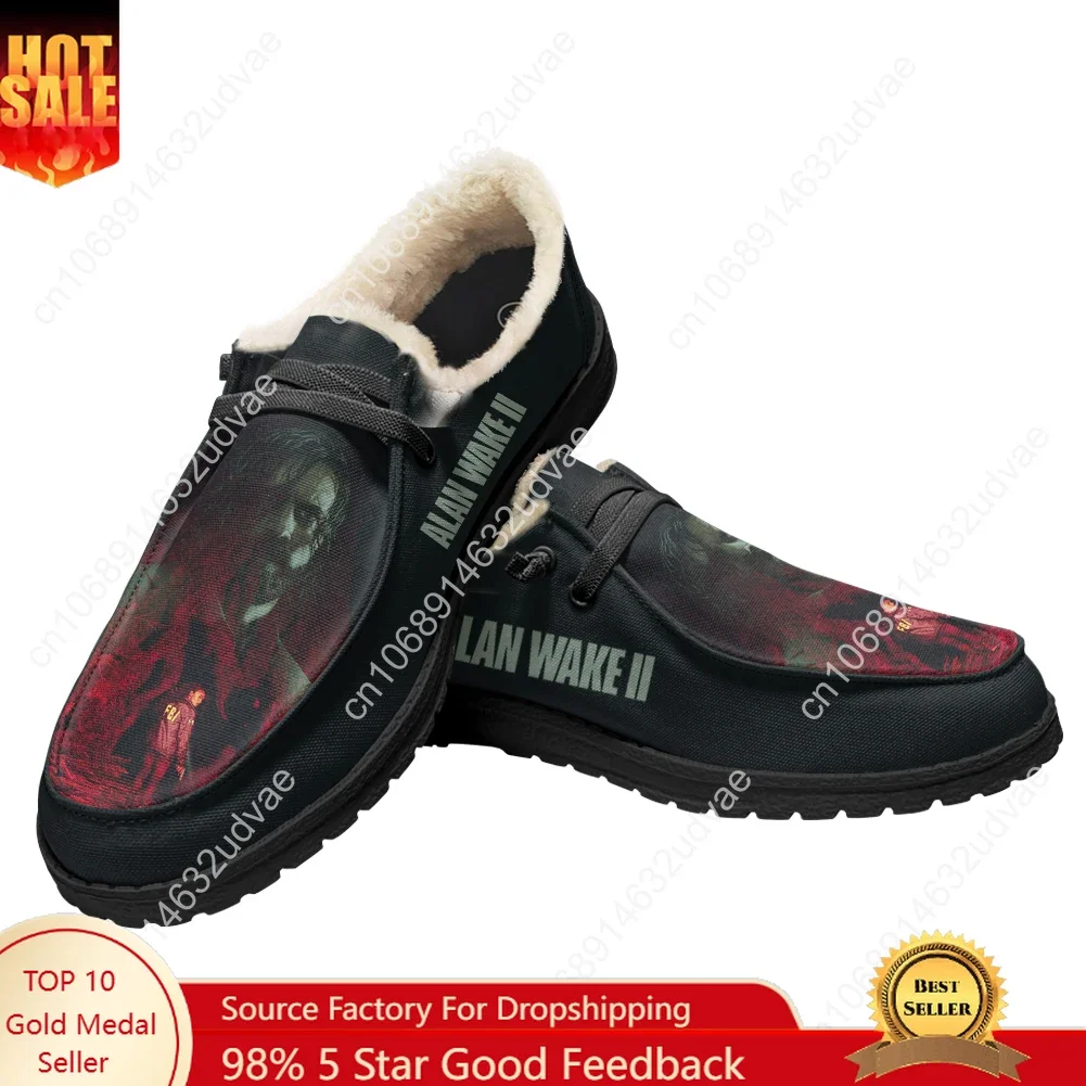 Повседневная обувь Alan Wake 2, плюшевая обувь на плоской подошве, мужская и женская дышащая повседневная уличная легкая обувь, пара обуви на заказ
Повседневная обувь Alan Wake 2, плюшевая обувь на плоской подошве, мужская и женская дышащая повседневная уличная легкая обувь, пара обуви на заказ