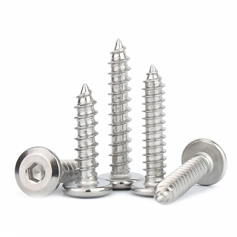 M2 M2.3 M2.6 M3 M4 M5 M6 A2-70 304 Stainless Steel Allen Hexagon Hex Socket Large Flat Thin Wafer Head Self Tapping Wood Screw
M2 M2.3 M2.6 M3 M4 M5 M6 A2-70 304 Stainless Steel Allen Hexagon Hex Socket Large Flat Thin Wafer Head Self Tapping Wood Screw