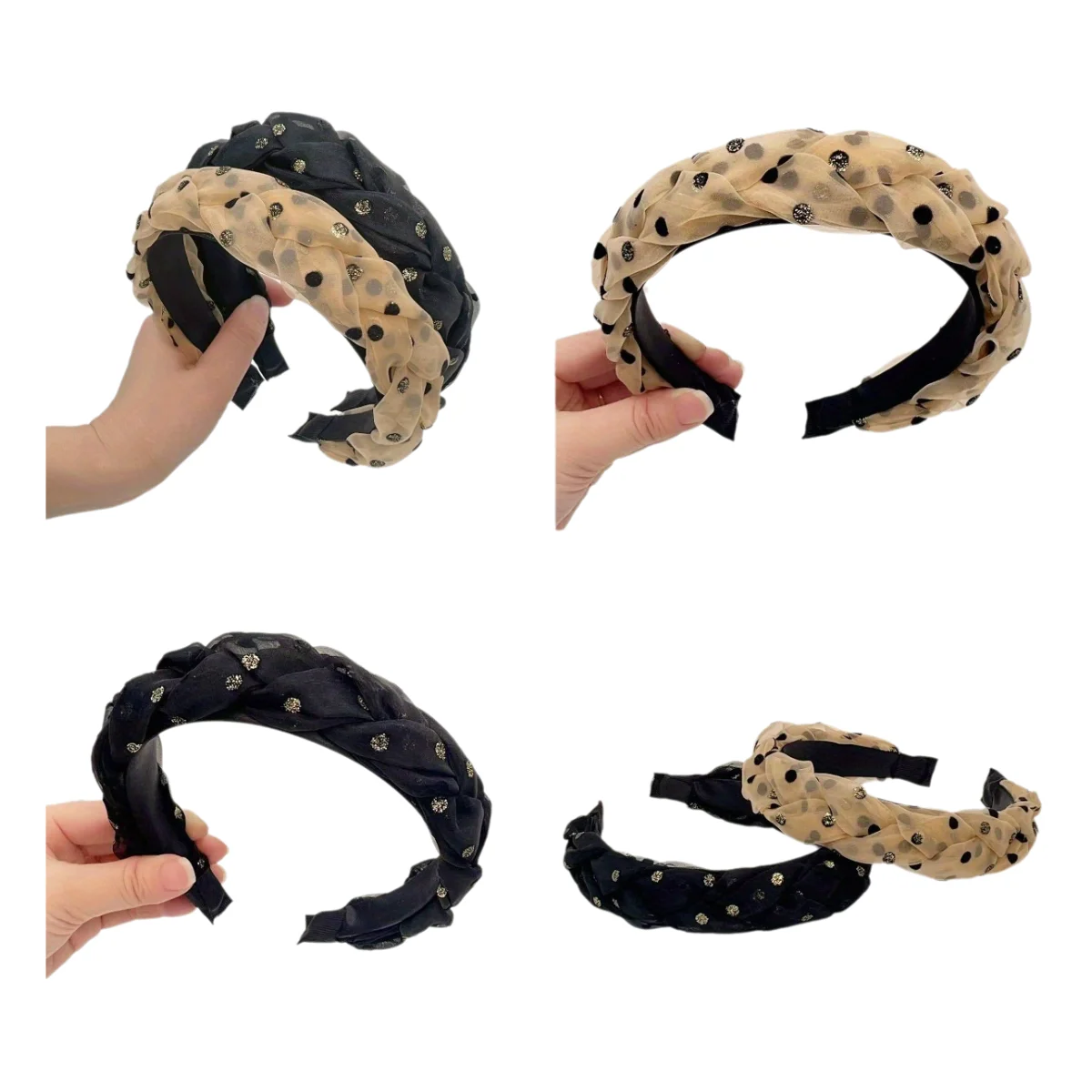 Twist Design Polka Dot Mesh Headband Vintage Style Hair Accessory for Women Daily Elegant Banquet Occasions
Twist Design Polka Dot Mesh Headband Vintage Style Hair Accessory for Women Daily Elegant Banquet Occasions