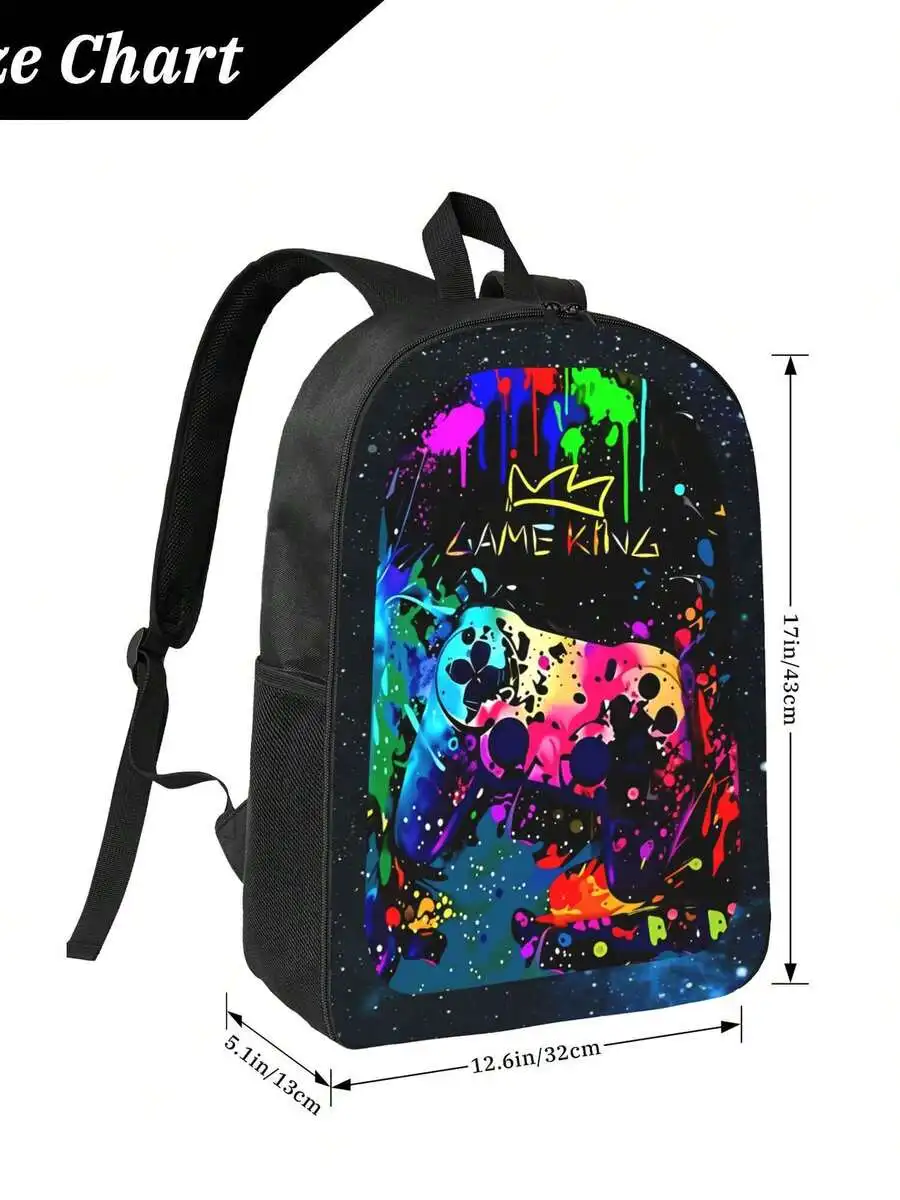 Game Controller Print Backpack Lightweight Daily Use Adjustable Straps Zipper Closure For Travel Camping
Game Controller Print Backpack Lightweight Daily Use Adjustable Straps Zipper Closure For Travel Camping