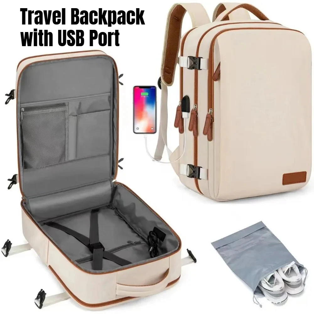 Women's Laptop Backpack Fashion Travel Daypack Large Capacity Waterproof School College Bag with USB Charging Port
Women's Laptop Backpack Fashion Travel Daypack Large Capacity Waterproof School College Bag with USB Charging Port