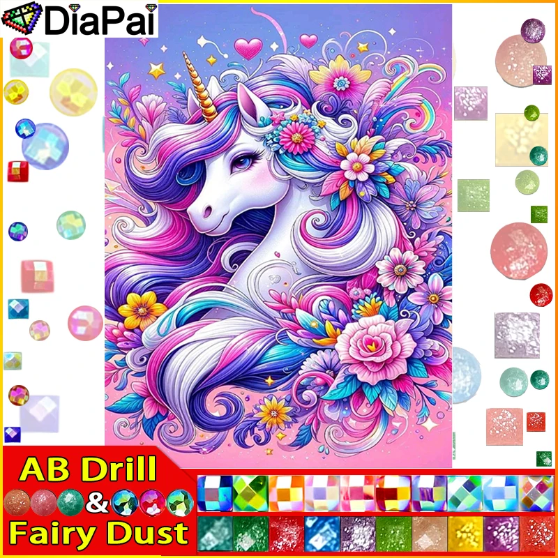 DIAPAI Fairy Dust AB Алмазная картина Полный квадратный/круглый бриллиант "Цветок лошади" Вышивка 5D горный хрусталь живопись
DIAPAI Fairy Dust AB Алмазная картина Полный квадратный/круглый бриллиант "Цветок лошади" Вышивка 5D горный хрусталь живопись