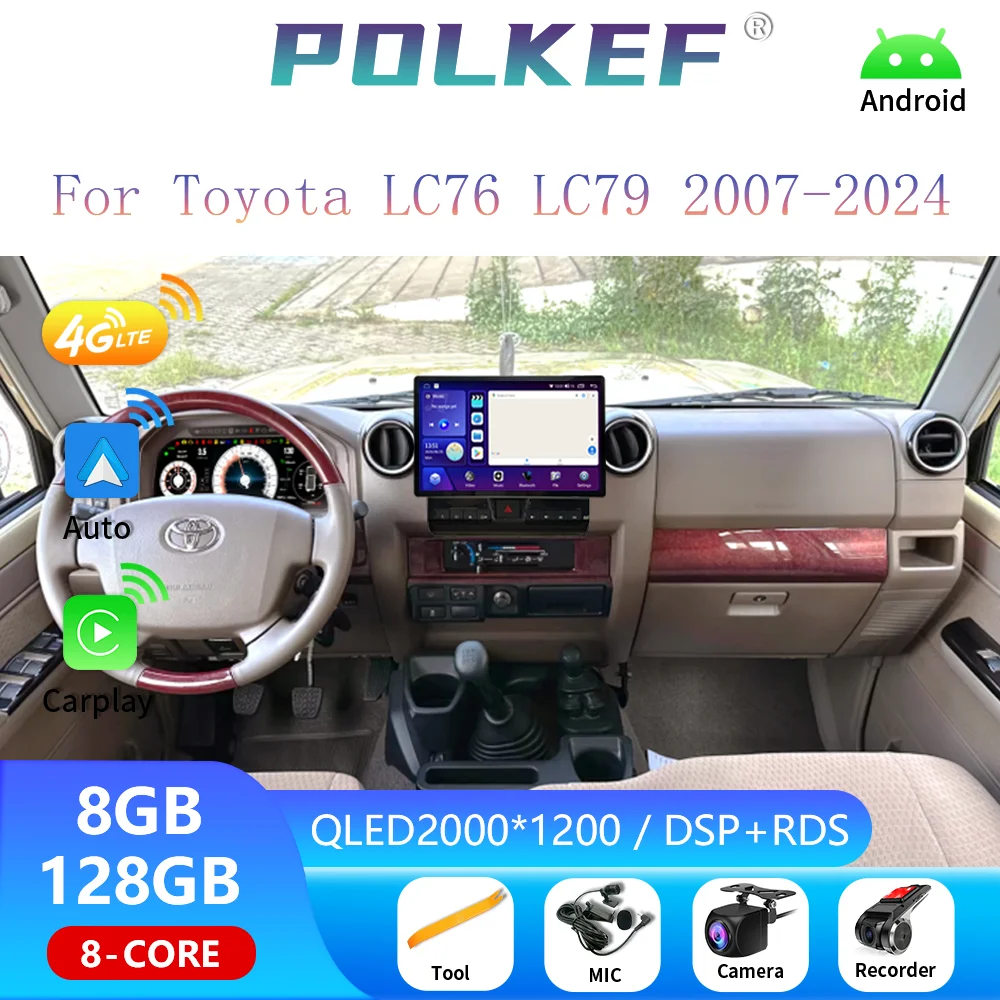 Android 15.0 11.5” 2K Carplay Auto 8G+128G 4G LTE Car DVD Player Radio GPS WIFI Bluetooth For Toyota LC70 LC72 LC76 LC79
Android 15.0 11.5” 2K Carplay Auto 8G+128G 4G LTE Car DVD Player Radio GPS WIFI Bluetooth For Toyota LC70 LC72 LC76 LC79
