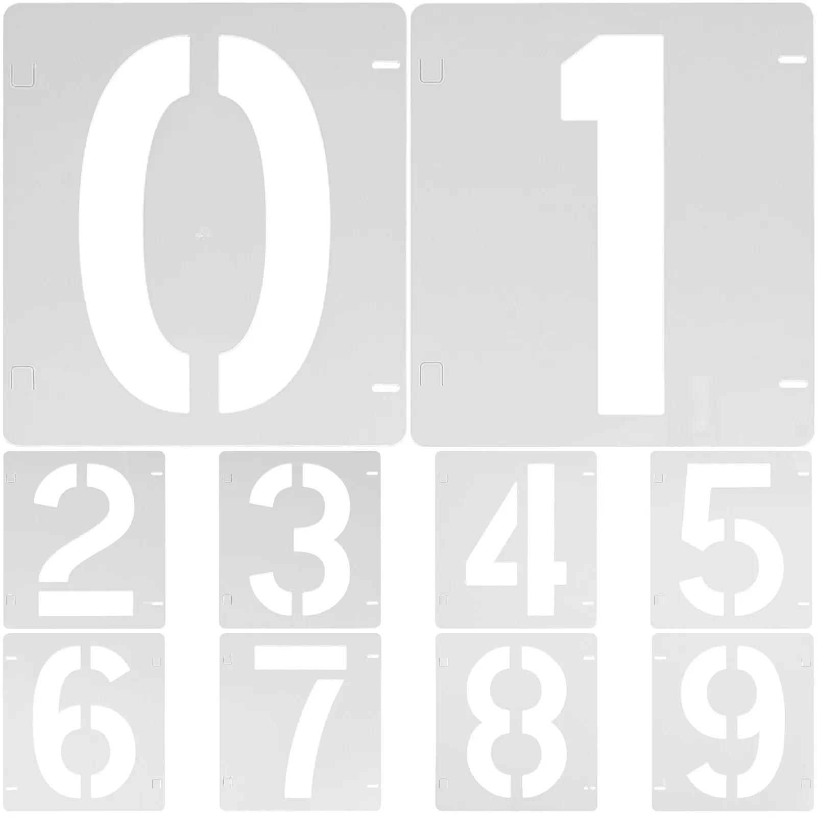 10 Sheets Number Stencils Plastic Painting Templates for Home Decor Painting Crafts Digital DIY Reusable Number Drawing Stencils
10 Sheets Number Stencils Plastic Painting Templates for Home Decor Painting Crafts Digital DIY Reusable Number Drawing Stencils