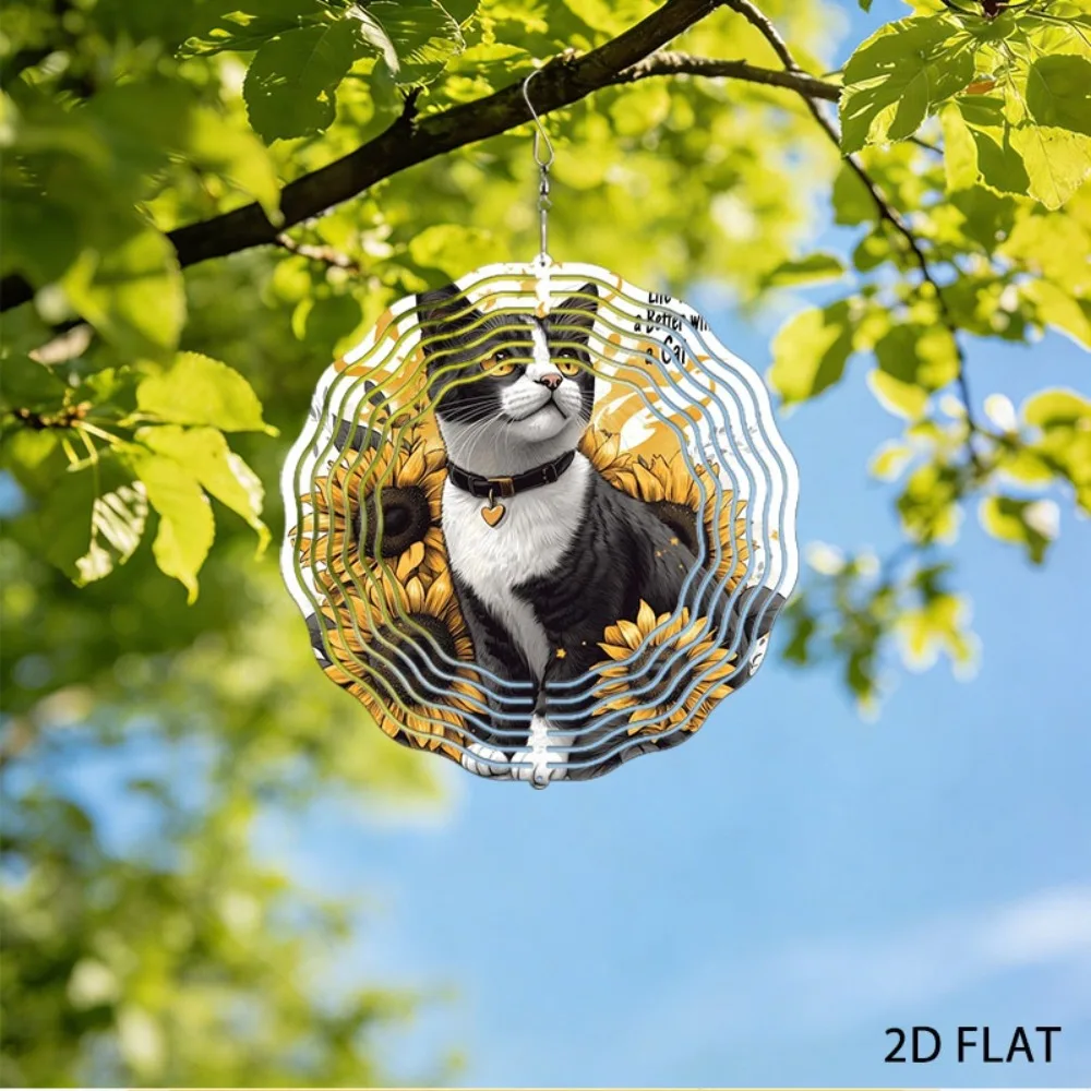 Cat Sunflower Wind Chime Wrought Iron Outdoor Garden Decor Patriotic Wind Bell
Cat Sunflower Wind Chime Wrought Iron Outdoor Garden Decor Patriotic Wind Bell