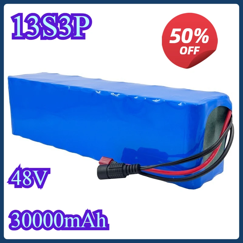 High Quality New 48V 30Ah Power 13S3P DC/T Lithium Ion Rechargeable Battery Pack Suitable for 48V motors with BMS Full Capacity
High Quality New 48V 30Ah Power 13S3P DC/T Lithium Ion Rechargeable Battery Pack Suitable for 48V motors with BMS Full Capacity