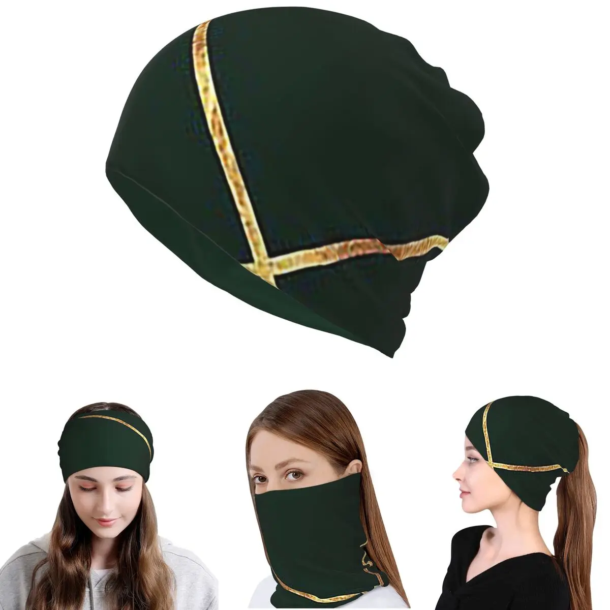 Minimalist Dark Green And Gold Lin Bandana Neck Cover Mask Scarf Multifunction Headband Beanies Hat Unisex Adult Washable
Minimalist Dark Green And Gold Lin Bandana Neck Cover Mask Scarf Multifunction Headband Beanies Hat Unisex Adult Washable