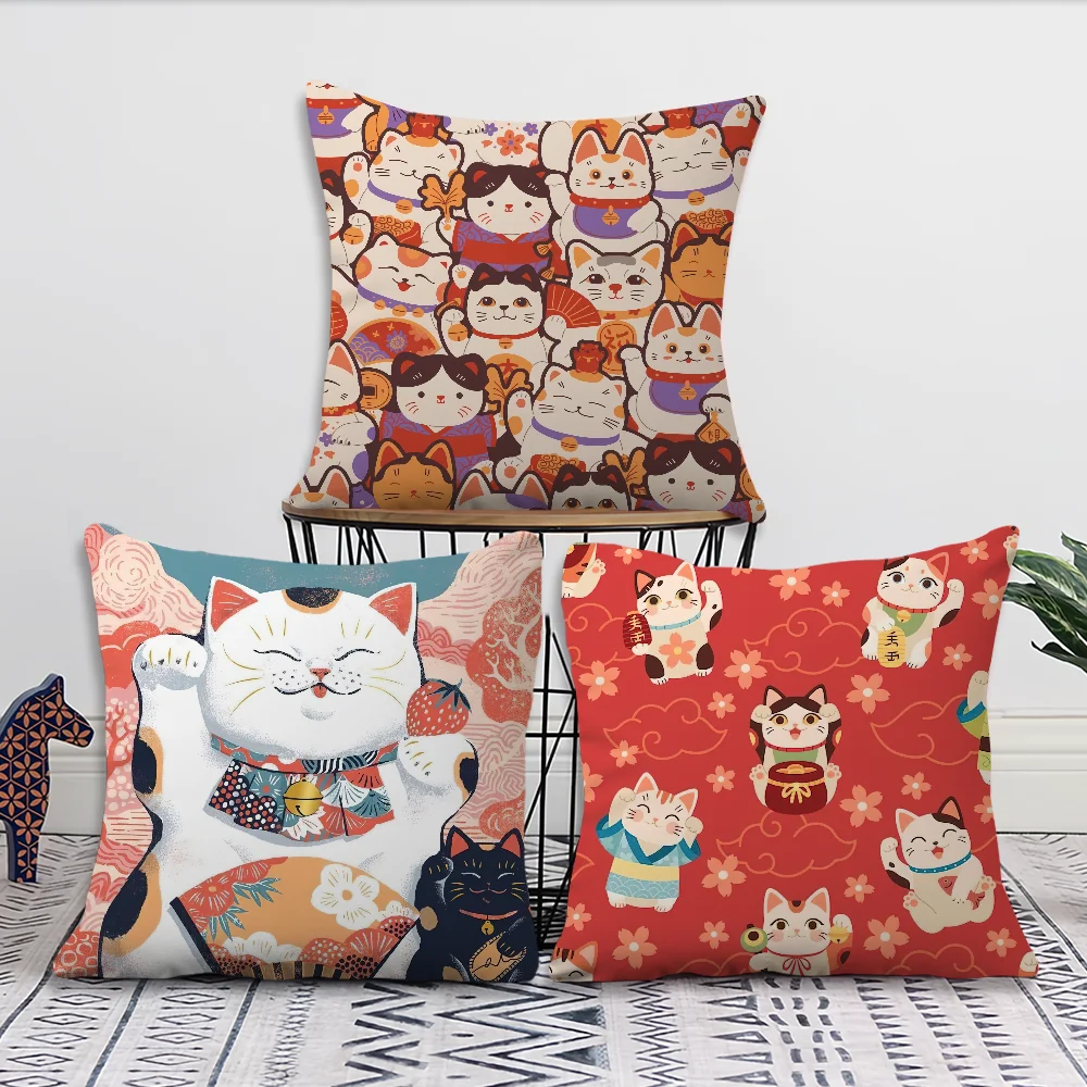 Cat Decoration Room Japanese Home Sofa living Office Car Nordic Lucky Simplicity Pillow Cover
Cat Decoration Room Japanese Home Sofa living Office Car Nordic Lucky Simplicity Pillow Cover