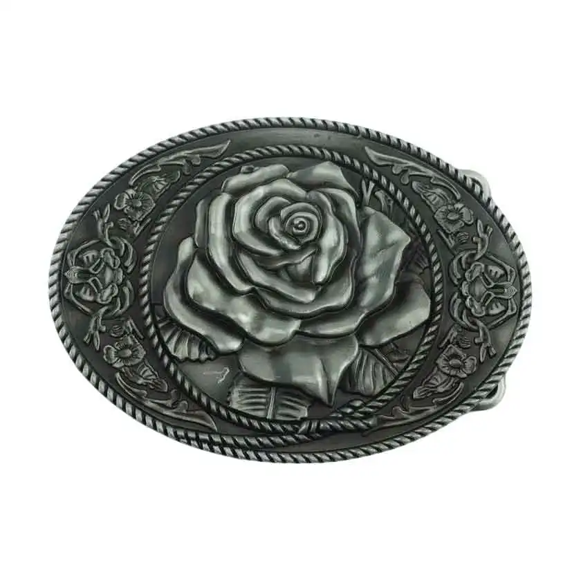 Retro Oval-shaped Beautiful Roses Design Men's Belt Buckle
Retro Oval-shaped Beautiful Roses Design Men's Belt Buckle