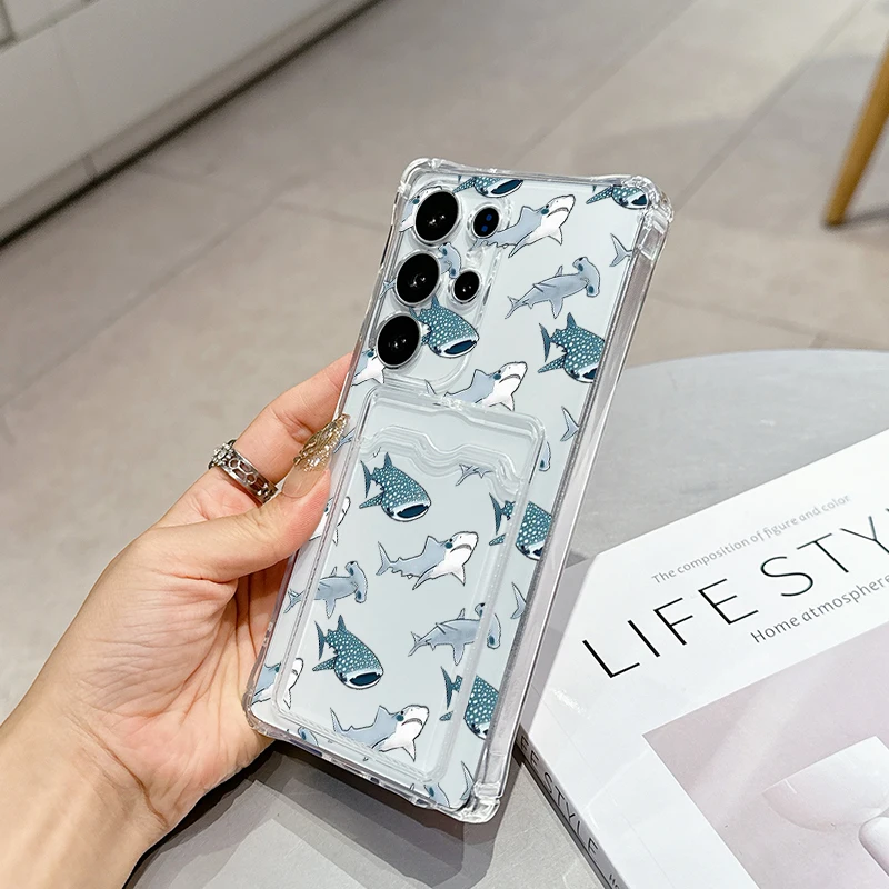 Fashion Gray Shark for Samsung A20s A21s A23 A24 25 26 31 32 32 33 34 35 A50 A51 52 53 54 55 73 Transparent card pack phone case
Fashion Gray Shark for Samsung A20s A21s A23 A24 25 26 31 32 32 33 34 35 A50 A51 52 53 54 55 73 Transparent card pack phone case