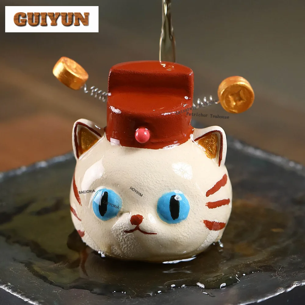 Yixing Purple Clay Fortune Cat Tea Pet Japanese Flowerpot Landscaping Tea Figurine Play Toys Tea Statue Ornaments Craftsmanship
Yixing Purple Clay Fortune Cat Tea Pet Japanese Flowerpot Landscaping Tea Figurine Play Toys Tea Statue Ornaments Craftsmanship