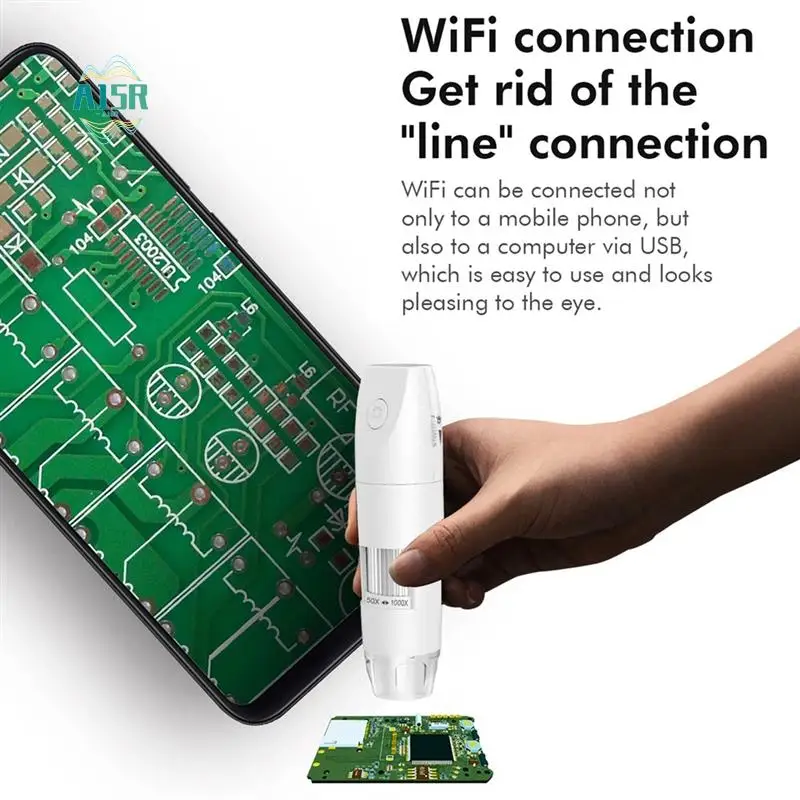 A15R-беспроводной цифровой микроскоп 50X-1000X Wi-Fi USB портативный ручной микроскоп для монет с 8 светодиодами
A15R-беспроводной цифровой микроскоп 50X-1000X Wi-Fi USB портативный ручной микроскоп для монет с 8 светодиодами