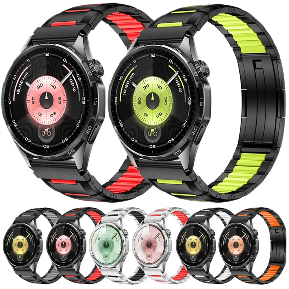 Stainless Steel Rubber Straps For Huawei Watch 5 GT6 5 4 3 Pro 46mm For Amazfit Active Max Balance 2 22mm Replacement Wristband
Stainless Steel Rubber Straps For Huawei Watch 5 GT6 5 4 3 Pro 46mm For Amazfit Active Max Balance 2 22mm Replacement Wristband