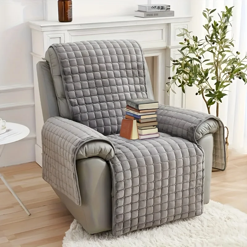 1pc with Pocket Velvet Lounge Chair Cover - Anti Slip Elastic Sliding Cover, Soft Plush Sofa Protection Cover, Suitable for Livi
1pc with Pocket Velvet Lounge Chair Cover - Anti Slip Elastic Sliding Cover, Soft Plush Sofa Protection Cover, Suitable for Livi