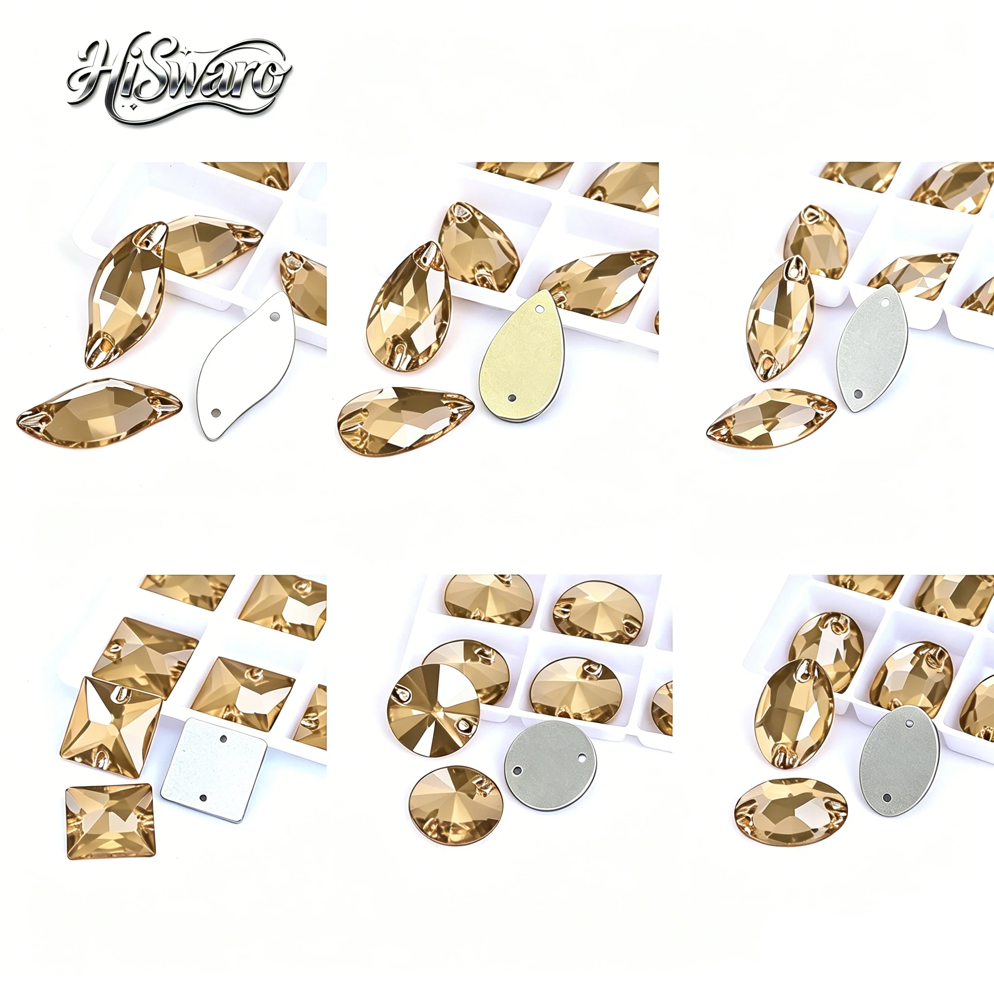 Crystal Golden Shadow 6A Top Quality K9 Glass Sew On Rhinestones Crystal Sewing Flatback Stones For Garment Decorations
Crystal Golden Shadow 6A Top Quality K9 Glass Sew On Rhinestones Crystal Sewing Flatback Stones For Garment Decorations