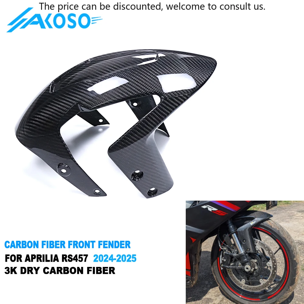 AKOSO New Arrival 100% 3K Prepreg Carbon Fiber Front Fender Hugger For Aprilia RS457 2024 2025
AKOSO New Arrival 100% 3K Prepreg Carbon Fiber Front Fender Hugger For Aprilia RS457 2024 2025