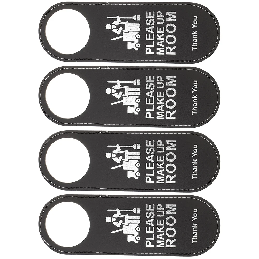 4 Pcs Door Sign Hotel White Hangers Make Up Room Label Black Double Side Staff Handles Elegant Ideal
4 Pcs Door Sign Hotel White Hangers Make Up Room Label Black Double Side Staff Handles Elegant Ideal