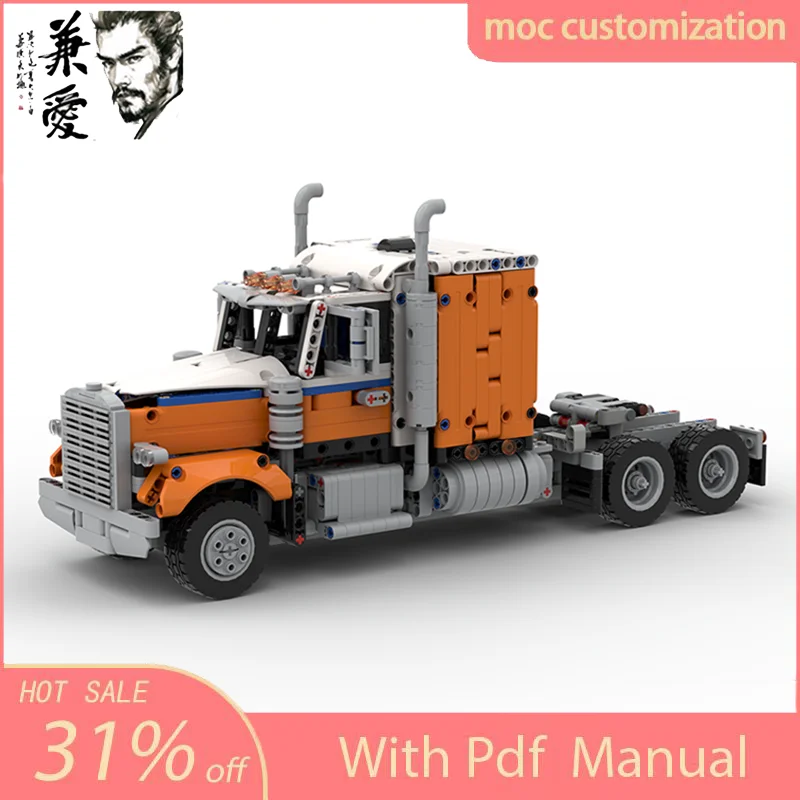 1367PCS MOC-42128 American Engineering Semi Truck Tractor Heavy Duty Truck Trailer Creative Ideas Technology Blocks Toy Gift
1367PCS MOC-42128 American Engineering Semi Truck Tractor Heavy Duty Truck Trailer Creative Ideas Technology Blocks Toy Gift
