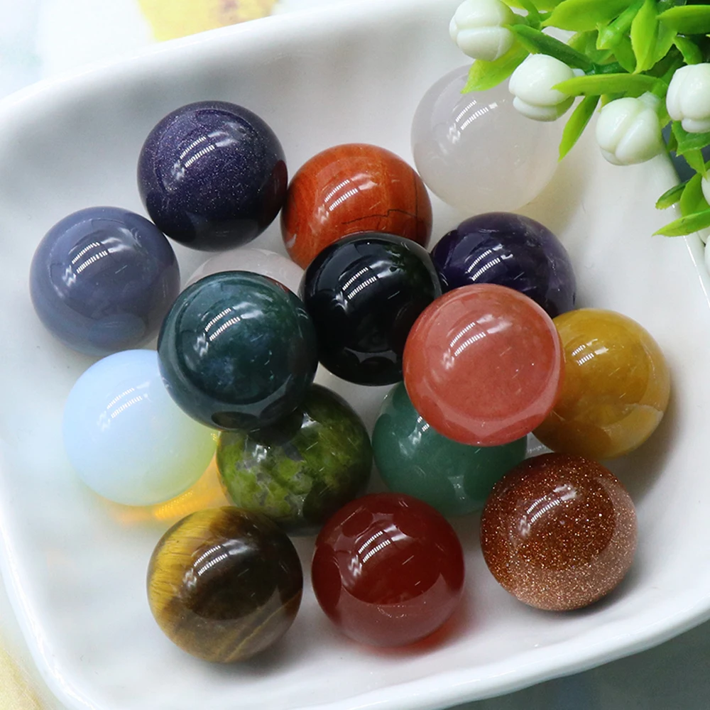16mm Natural Stone Beads Ornament Ball Shape Crystal Stone Energy Beads Feng Shui Healing Transport Home Decoration 5pcs
16mm Natural Stone Beads Ornament Ball Shape Crystal Stone Energy Beads Feng Shui Healing Transport Home Decoration 5pcs