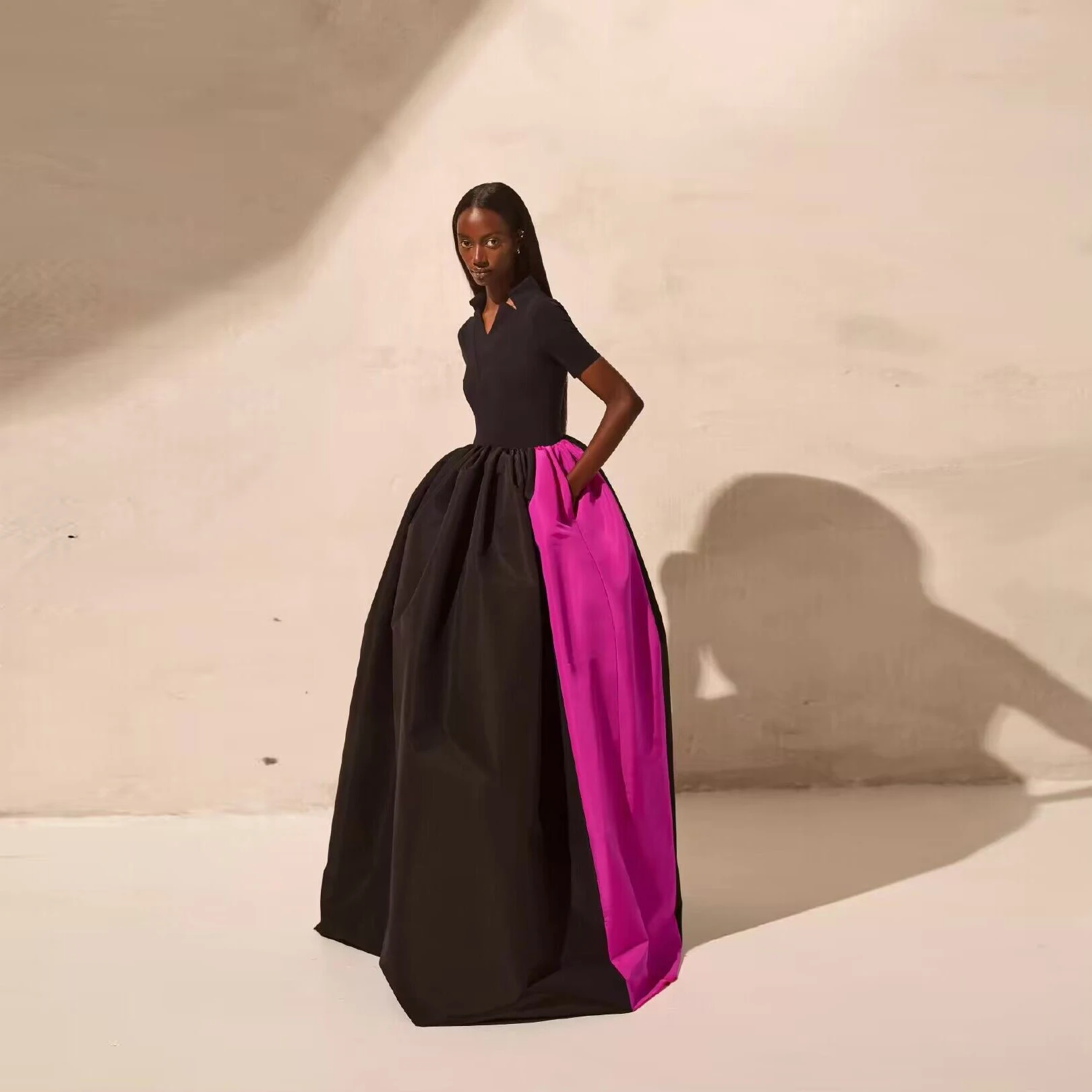 Fuchsia Black 2 Colors Long Skirt jupe femme Custom Made Women Skirts with Pockets Puffy Maxi Skirts faldas mujer moda
Fuchsia Black 2 Colors Long Skirt jupe femme Custom Made Women Skirts with Pockets Puffy Maxi Skirts faldas mujer moda