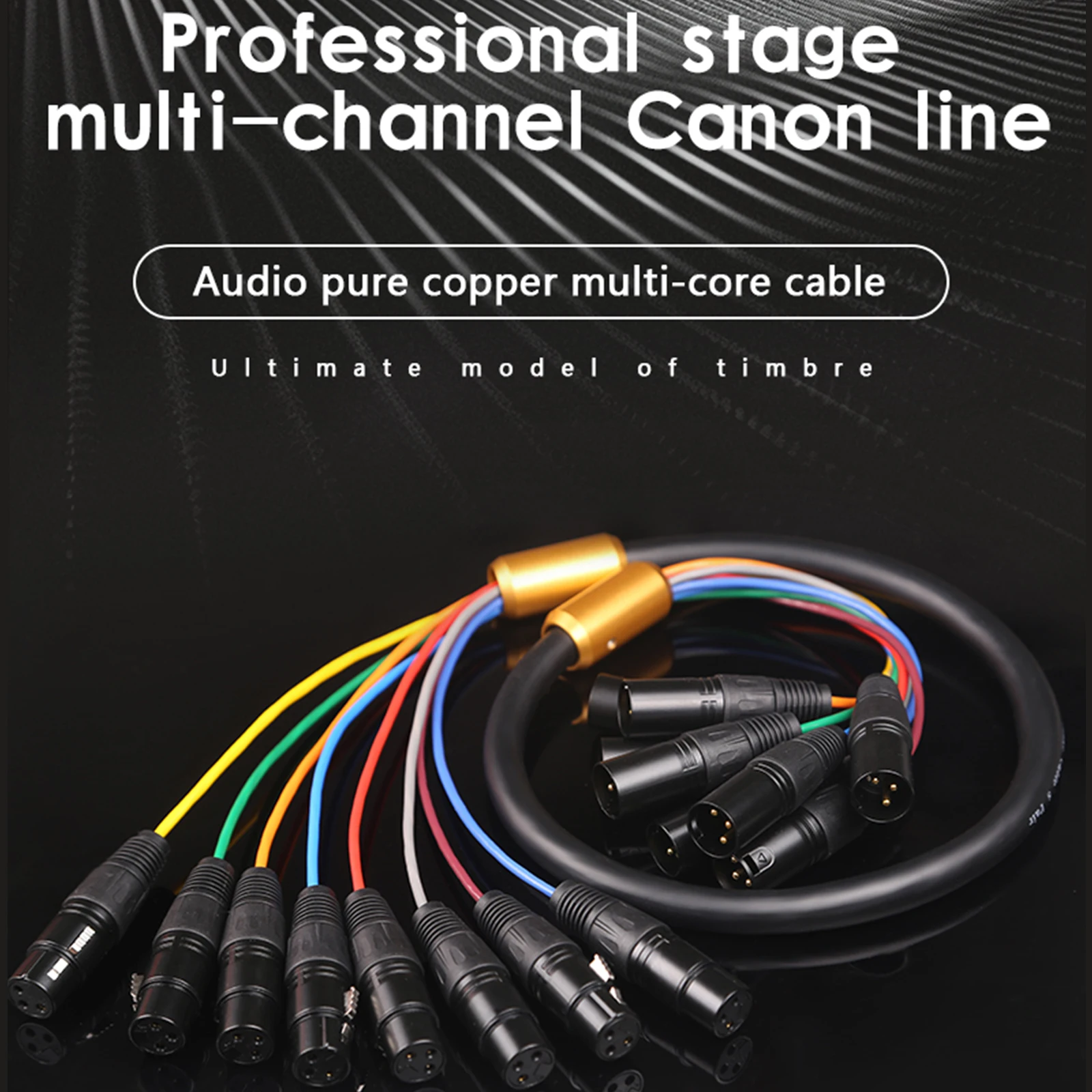 Multi Functional 8-Channel M/F 3Pins XLR Microphone Cable Anti-interference Professional Audio XLR Cord Perfect for Speaker
Multi Functional 8-Channel M/F 3Pins XLR Microphone Cable Anti-interference Professional Audio XLR Cord Perfect for Speaker