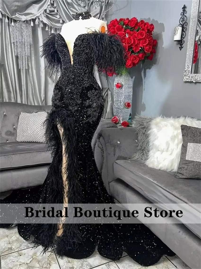 Luxury Black Long Prom Dress 2025 Graduation Gown Bead Crystals Diamonds Birthday Party Gown Sequins Customized
Luxury Black Long Prom Dress 2025 Graduation Gown Bead Crystals Diamonds Birthday Party Gown Sequins Customized