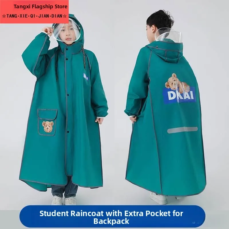 Children's Raincoat Waterproof Full Body Unisex School Specialty Primary And Junior High Students with Backpack Position
Children's Raincoat Waterproof Full Body Unisex School Specialty Primary And Junior High Students with Backpack Position