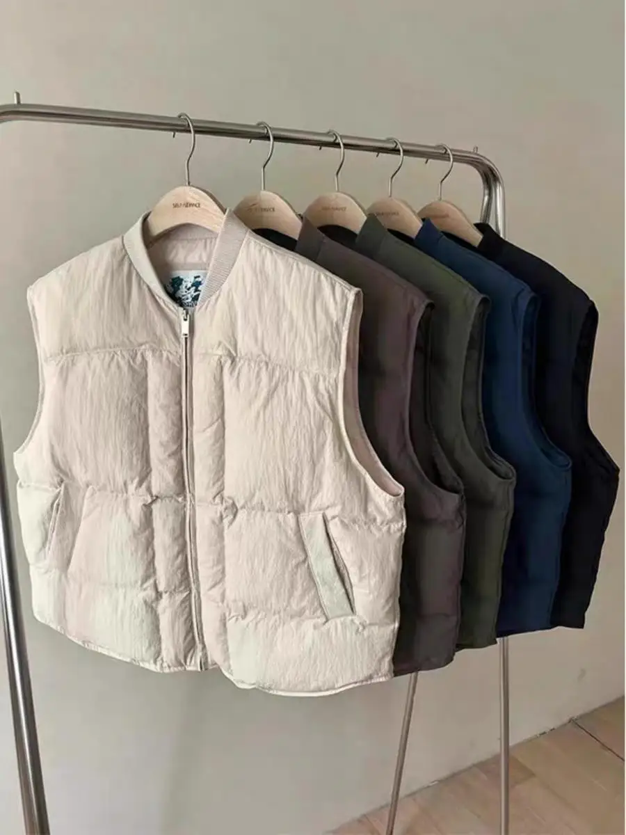 Свободный белый пуховый жилет для самостоятельной утепленной утепленной одежды, зимняя куртка, женская модная верхняя одежда из нейлона, 90% пухового наполнителя
Свободный белый пуховый жилет для самостоятельной утепленной утепленной одежды, зимняя куртка, женская модная верхняя одежда из нейлона, 90% пухового наполнителя