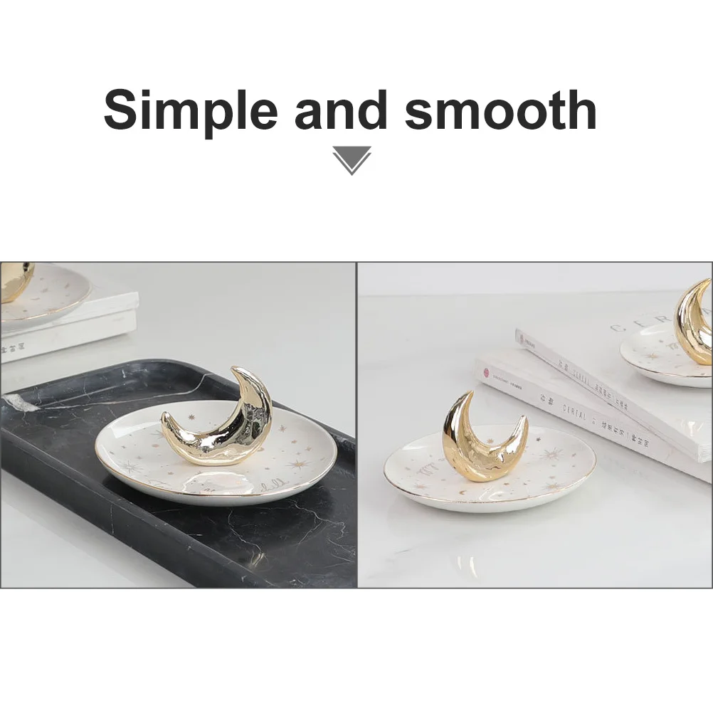 1Pcs Ceramic Jewelry Display Tray Moon Shape Star Print Luxury Storage Dish for Jewelry Cosmetics Beads Organizer Retro Design
1Pcs Ceramic Jewelry Display Tray Moon Shape Star Print Luxury Storage Dish for Jewelry Cosmetics Beads Organizer Retro Design