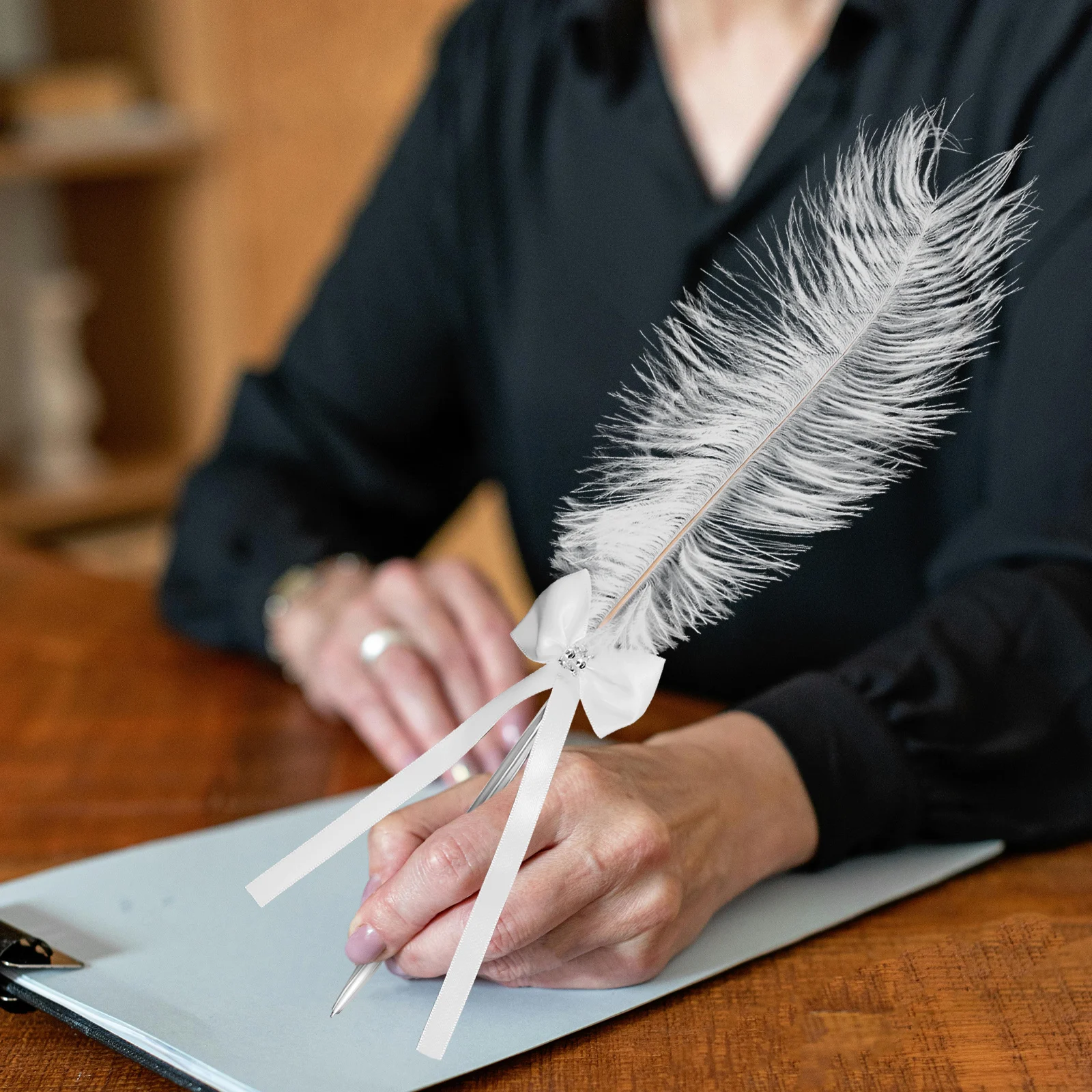 Signature Pen for Wedding Guest Book Plume Shaped Party Signing Elegant Lettering Pens
Signature Pen for Wedding Guest Book Plume Shaped Party Signing Elegant Lettering Pens