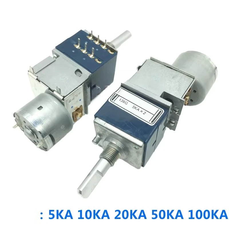 Оригинальный двойной потенциометр ALPS типа RK27 с мотором для усилителя звука A5K 10K 20K 50K 100K
Оригинальный двойной потенциометр ALPS типа RK27 с мотором для усилителя звука A5K 10K 20K 50K 100K