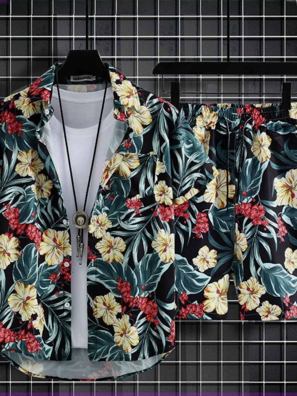 Beach Vaion Men's Floral irt ort Sve Hawaii Retro Cool Set Summer Holiday Beachwear Comfortable Breathable Cotton
Beach Vaion Men's Floral irt ort Sve Hawaii Retro Cool Set Summer Holiday Beachwear Comfortable Breathable Cotton