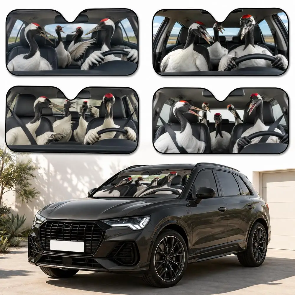 Red-crowned crane Sun Visor Heat-insulating Aluminum FilmReusable Suction Cup Blocks UV Rays Car Sun Visor
Red-crowned crane Sun Visor Heat-insulating Aluminum FilmReusable Suction Cup Blocks UV Rays Car Sun Visor