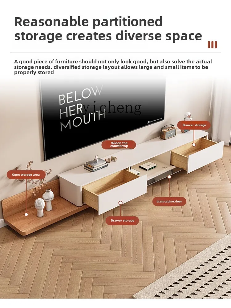 TQH solid wood telescopic TV cabinet coffee table combination glass door household modern simple small apartment living
TQH solid wood telescopic TV cabinet coffee table combination glass door household modern simple small apartment living
