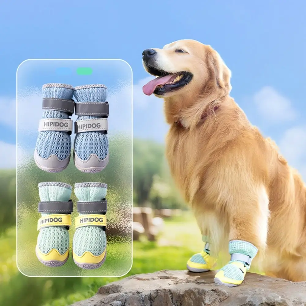 Pet Accessories Adjustable Dog Mesh Shoes Breathable Reflective Puppy Paws Protectors High-Top Rubber Sole Dog Foot Covers Beach 
Pet Accessories Adjustable Dog Mesh Shoes Breathable Reflective Puppy Paws Protectors High-Top Rubber Sole Dog Foot Covers Beach