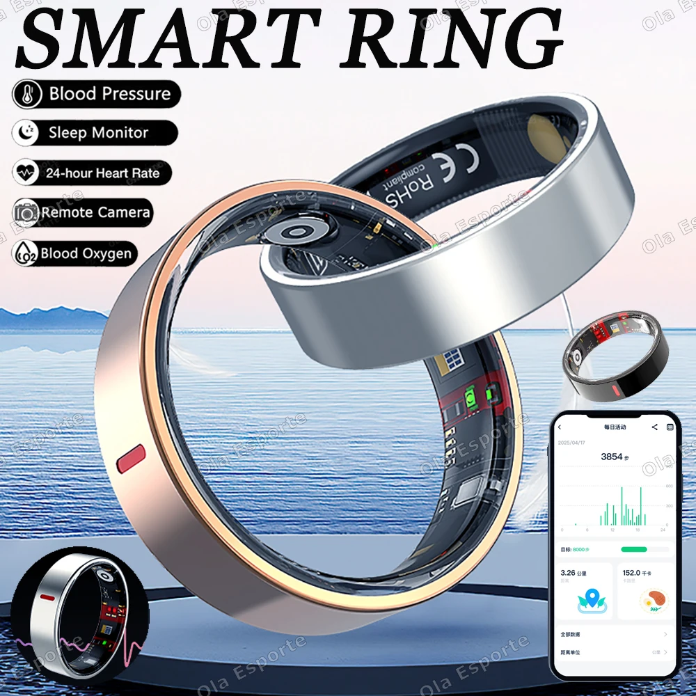 New Health Tracking Smart Ring Low Oxygen Science Sleep Monitoring Heart Rate Blood Pressure Waterproof Multi Functional Rings
New Health Tracking Smart Ring Low Oxygen Science Sleep Monitoring Heart Rate Blood Pressure Waterproof Multi Functional Rings