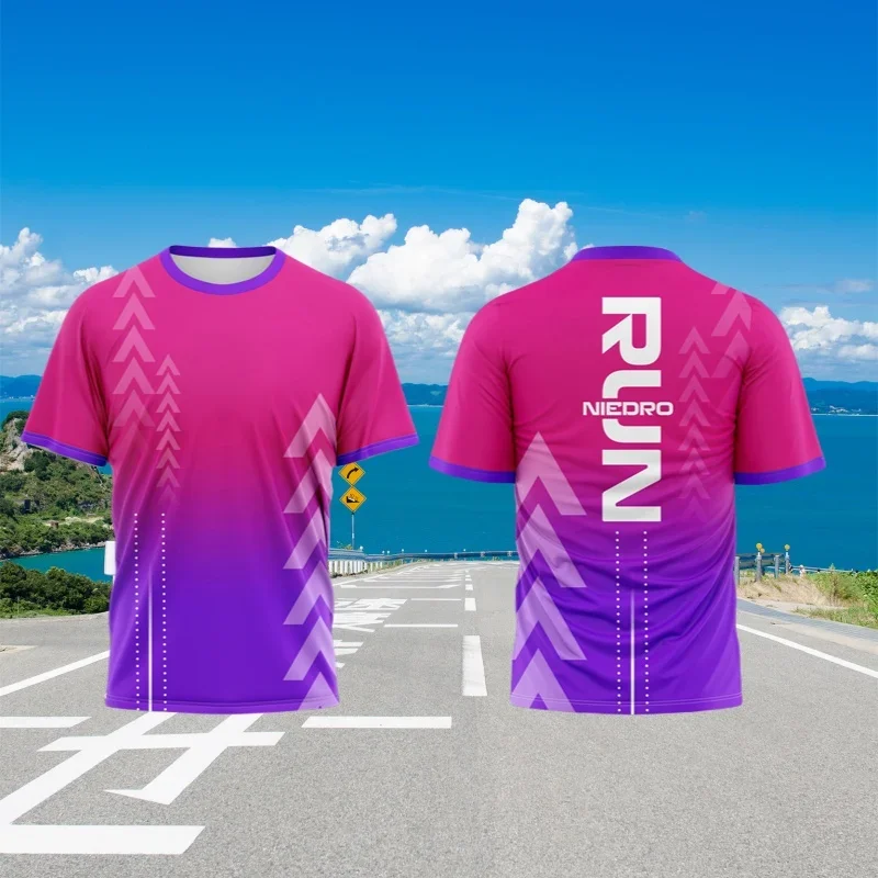Fashion Gradient Stripe Printed Men's T-Shirt Fitness Running Training Short Sleeve Summer Casual Sports Quick Dry Men Clothing
Fashion Gradient Stripe Printed Men's T-Shirt Fitness Running Training Short Sleeve Summer Casual Sports Quick Dry Men Clothing