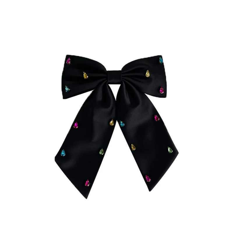 Ladies' Hair Clips Bowknots Colorful Rhinestones Barrette Headwear Sweet Gentle Elegant Versatile High-quality Hair Accessories
Ladies' Hair Clips Bowknots Colorful Rhinestones Barrette Headwear Sweet Gentle Elegant Versatile High-quality Hair Accessories