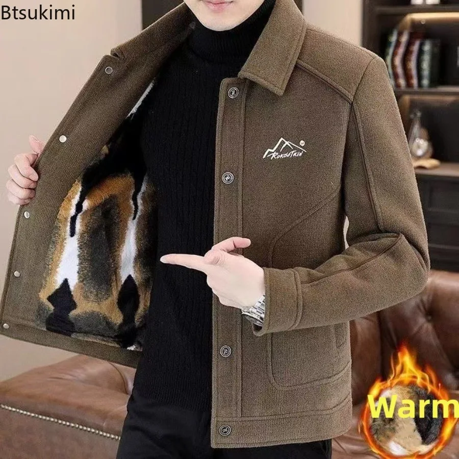 2025 New Men's Thickened Jackets Autumn and Winter Fashion Solid Casual Plush Lining Warm Coats High-quality Men Woolen Jackets
2025 New Men's Thickened Jackets Autumn and Winter Fashion Solid Casual Plush Lining Warm Coats High-quality Men Woolen Jackets