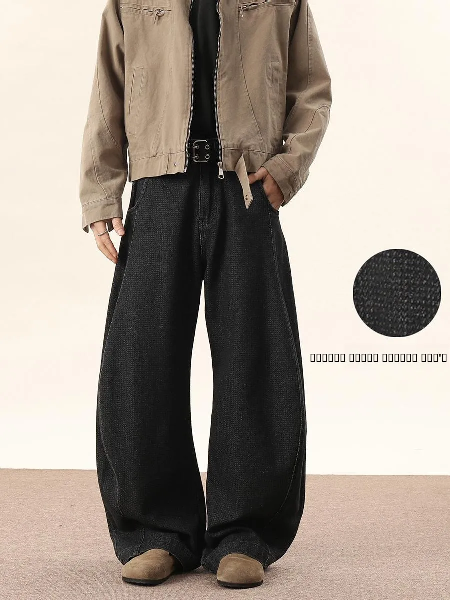 Black Star Patterned Curved Knife Jeans Men's Loose Straight Banana Scythe Pants Cleanfit Wide Leg Long Trousers Casual Denim
Black Star Patterned Curved Knife Jeans Men's Loose Straight Banana Scythe Pants Cleanfit Wide Leg Long Trousers Casual Denim