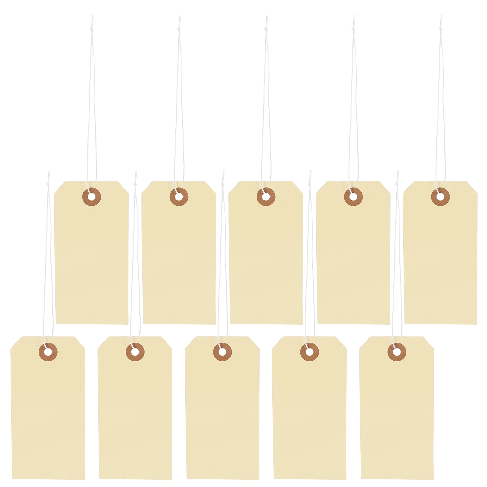 100pcs Blank Paper Tags Elastic String for Clothing Jewelry Price Labels Writable Display Tags Clothes Marking Labels
100pcs Blank Paper Tags Elastic String for Clothing Jewelry Price Labels Writable Display Tags Clothes Marking Labels