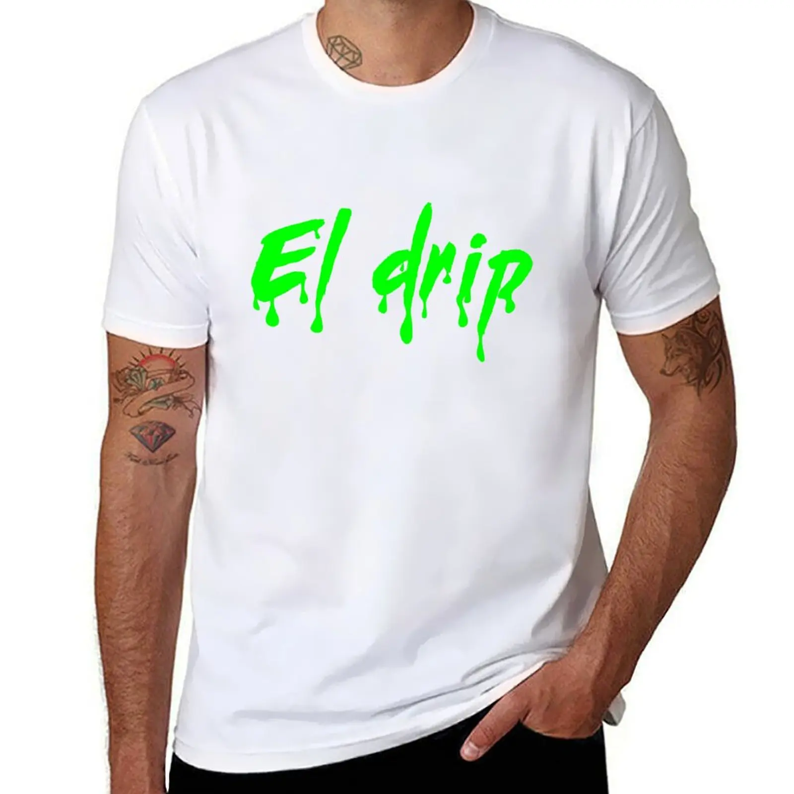El Drip Green Text T-Shirt t shirts designer t shirts for man graphic vintage T-Shirt
El Drip Green Text T-Shirt t shirts designer t shirts for man graphic vintage T-Shirt