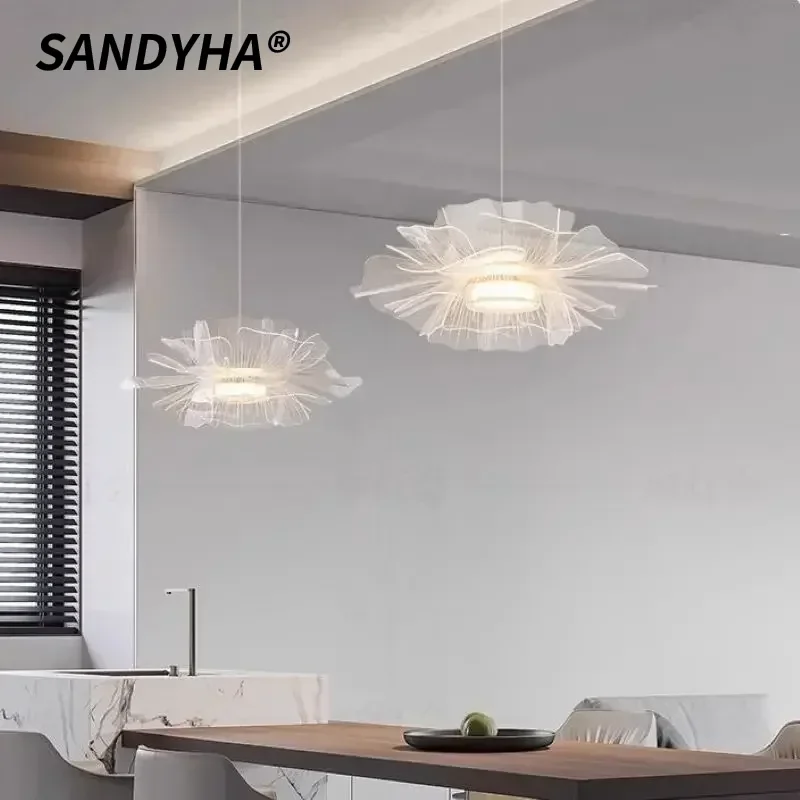 SANDYHA Modern Simple Chandeliers Petal Pendant Lights for Dining Room Bedroom Bar LED Indoor Home Decoration Lighting Fixtures
SANDYHA Modern Simple Chandeliers Petal Pendant Lights for Dining Room Bedroom Bar LED Indoor Home Decoration Lighting Fixtures