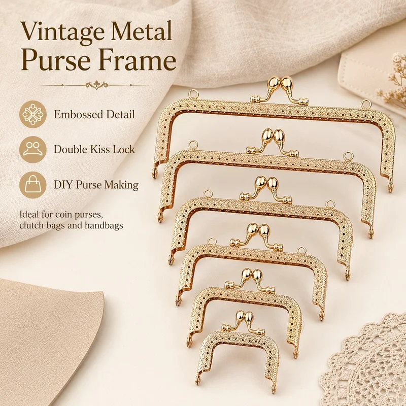 2/5Pcs 85-200mm Square Embossed Metal Purse Frame Bag Handle Kiss Clasp for Handbag Closure DIY Craft Hardware Accessories Parts
2/5Pcs 85-200mm Square Embossed Metal Purse Frame Bag Handle Kiss Clasp for Handbag Closure DIY Craft Hardware Accessories Parts