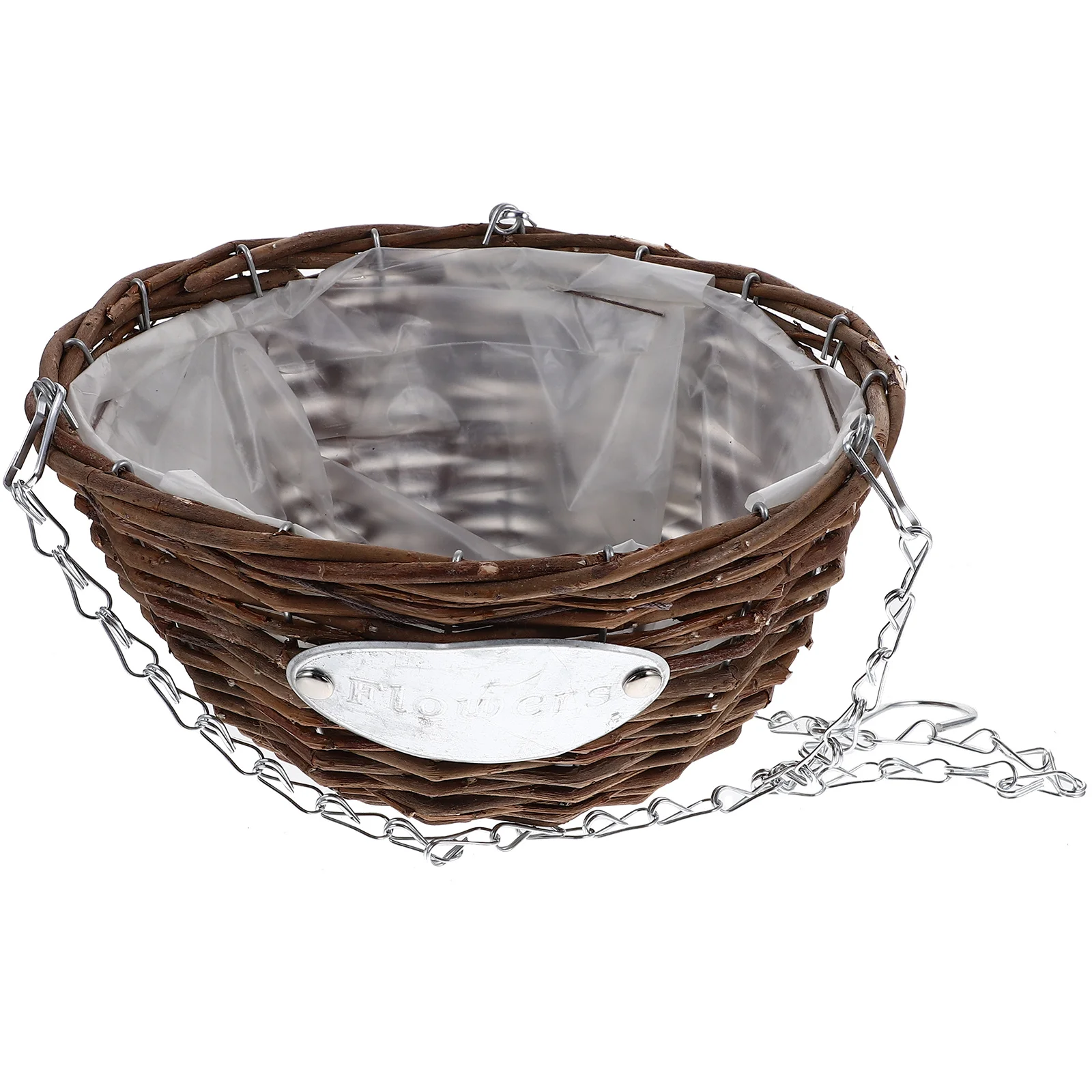 2Pcs Hanging Flower Basket Woven Planter Durable Rattan Metal for Home Patio Balcony Office Garden Decor Small Hanging Basket
2Pcs Hanging Flower Basket Woven Planter Durable Rattan Metal for Home Patio Balcony Office Garden Decor Small Hanging Basket