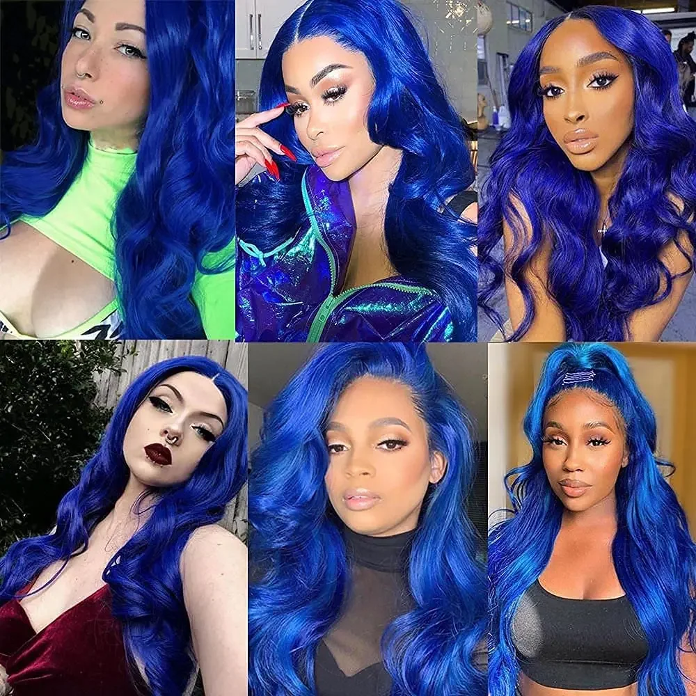 Body Wave Real Human Hair Wigs Brazilian 30 Inch Transparent Lace Front Wig Pre Pluck HD 13x4 Royal Blue Colored Lace Front Wig
Body Wave Real Human Hair Wigs Brazilian 30 Inch Transparent Lace Front Wig Pre Pluck HD 13x4 Royal Blue Colored Lace Front Wig