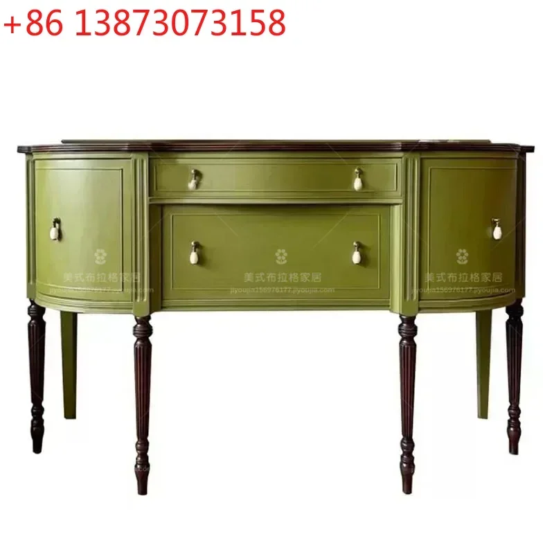 French Retro Solid Wood High-Leg Home Entrance Cabinet American Living Room Wall Cabinet Storage Locker furniture
French Retro Solid Wood High-Leg Home Entrance Cabinet American Living Room Wall Cabinet Storage Locker furniture